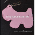PU Leather Dog Shape Hang Tag can be Decorated with DIY Slide Letters